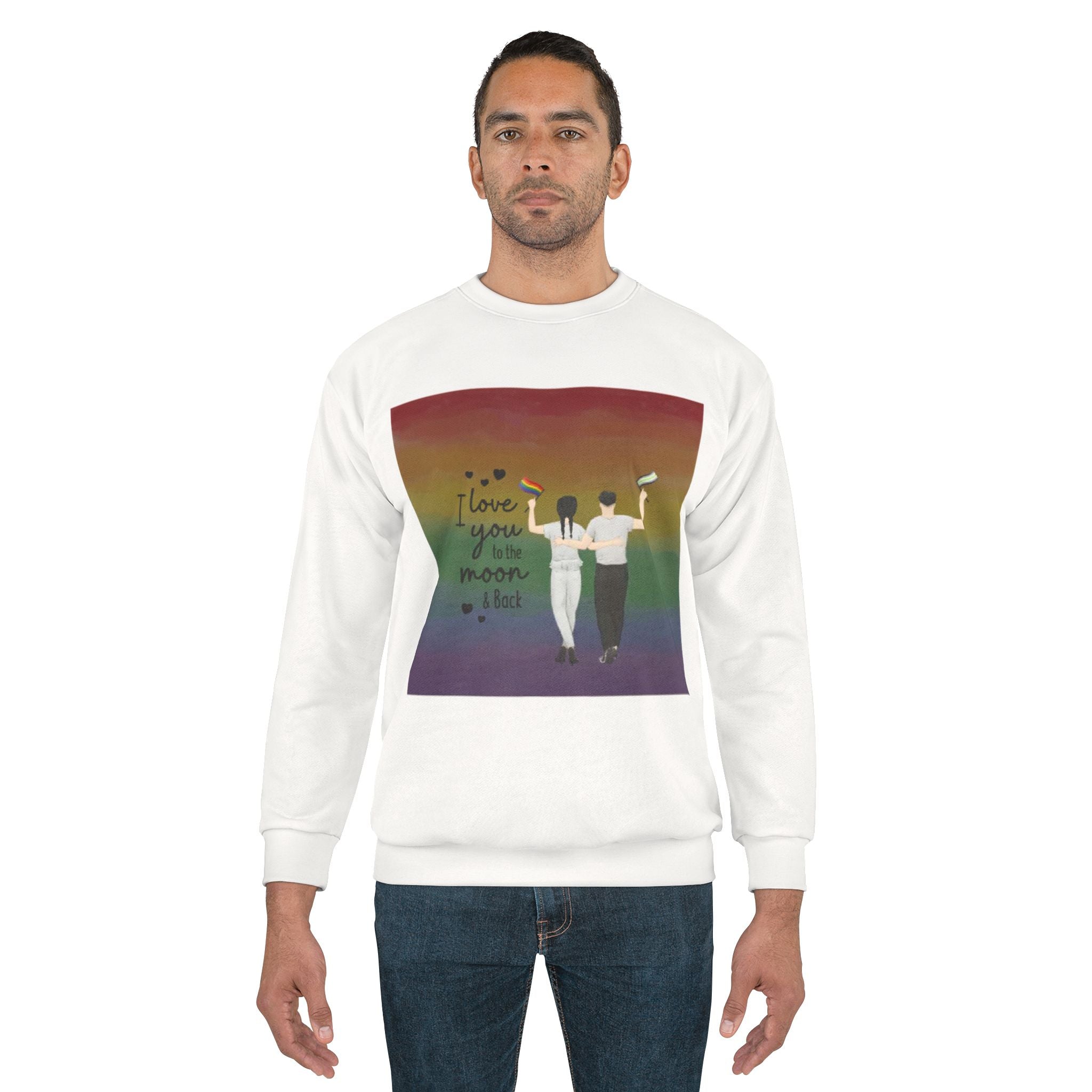 I love you to the moon and back | Unisex Crew Sweatshirt